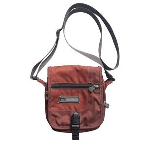 REI Adjustable Crossbody Bag Rust Red 8"x6.5" Lightweight Durable Nylon